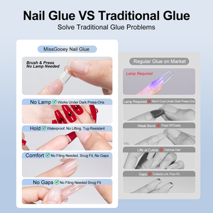 Kit Dissolvant <span class=keywords><strong>de</strong></span> Colle à <span class=keywords><strong>Ongles</strong></span> MissGooey 15ml 3s Séchage Rapide Sans Lampe Adhésif Fort pour <span class=keywords><strong>Ongles</strong></span> Press-On - Product Image 4