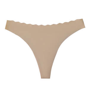 Slip <span class=keywords><strong>Donna</strong></span> Seamless in Seta Ghiaccio a Vita Bassa, Lavorati a Maglia per Sport e Fitness, Intimo Femminile Traspirante e Confortevole - Product Image 3