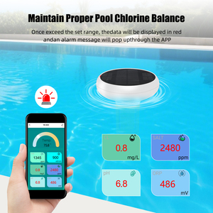 <span class=keywords><strong>Misuratore</strong></span> di <span class=keywords><strong>Cloro</strong></span> e <span class=keywords><strong>pH</strong></span> a Energia Solare WIFI 7 in 1, Monitor Impermeabile per Qualità dell'Acqua con Misurazione di <span class=keywords><strong>Cloro</strong></span>/TDS/EC/ORP/Salinità/TEMP per Piscine - Product Image 4