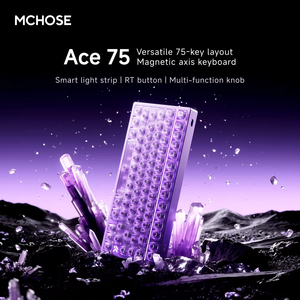 Clavier mécanique MCHOSE Ace75 à interrupteurs magnétiques, disposition 75 %, taux de polling 8 kHz, clavier filaire gaming Hot Swappable pour FPS et Esports - Product Image 6