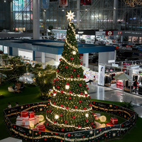 Árbol de Navidad Gigante de 5 Metros con Luces LED Integradas para Decoración Navideña Comercial en Exteriores