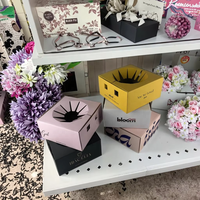Boîte de fleuriste biodégradable, valise pliable, emballage personnalisé pour plantes succulentes, emballage en carton pour plantes en pot vivantes, boîte d'expédition
