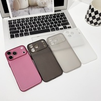 Coque Ultra Minimaliste au Design Simple, Surface Mate Agréable au Toucher, Anti-Traces de Doigts pour iPhone 17 Pro Max Air 16 15 14 13 Pro Max