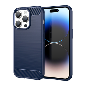 <span class=keywords><strong>Coque</strong></span> de téléphone légère en TPU souple <span class=keywords><strong>antidérapante</strong></span> bleue pour <span class=keywords><strong>iPhone</strong></span> 14 Pro Max, <span class=keywords><strong>coque</strong></span> de téléphone en fibre de carbone brossée pour <span class=keywords><strong>iPhone</strong></span> 13 12 <span class=keywords><strong>11</strong></span> 15 16 17 - Product Image 2