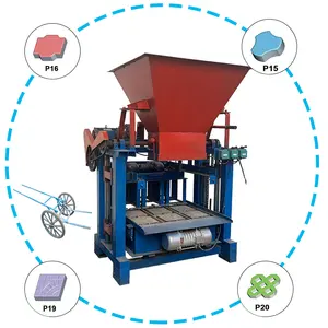2024 트렌드 저렴한 가격 최고의 품질 중공 블록 반자동 포장 콘크리트 블록 만드는 기계