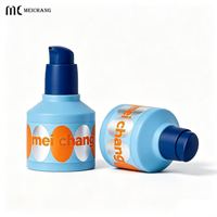 Flacon pompe sans air à double couvercle en PP de 30 ml, 50 ml, 80 ml, 100 ml, résistant aux enfants, flacon sous vide pour l'emballage des soins de la peau des enfants