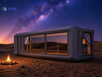 Maison capsule spatiale modulaire personnalisée moderne avec un grand espace et un design multifonctionnel pour le glamping en appartement