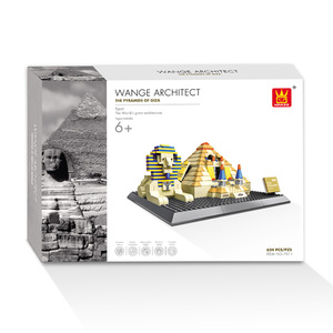 624 piezas logotipo personalizado proveedor de China arquitecto la pirámide de Giza juguete ladrillo arquitectura bloques de construcción para niños regalo - Product Image 2