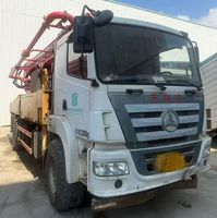 Camion pompe à béton diesel d'occasion Sany 37m 2018, châssis autoconstruit SYM5230THB 370C-8 avec moteur pour travaux de construction