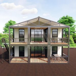 Casas Contêineres Luxuosas de Dois Andares, Edificações Residenciais Pré-fabricadas Direto da Fábrica, Reutilizáveis para Alívio Temporário de Negócios - Product Image 4