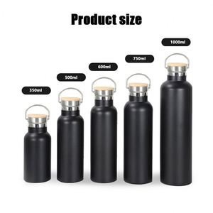 Custom Logo 500ml 750ml Double-Walled Stainless Steel Vacuum Flask Small Mouth Thermal Insulated Sport Water <b>Plastic</b> <b>Drinkware</b> - Product Image 2