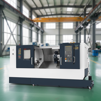 Tour CNC à banc incliné robuste avec 12 axes et 4 broches pour un contrôle de haute précision, nouveau design compact