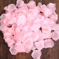 Pétales de rose artificiels faits à la main pour la décoration de mariage, tissu non tissé réaliste, chemin de table, centre de table, événement festif