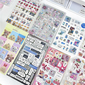 52 Pegatinas Decorativas <span class=keywords><strong>Kawaii</strong></span> No Repetidas, Serie de Osos con Trébol de Cuatro Hojas Brillantes Estilo Y2K - Product Image 2