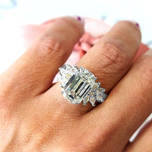 Anello quadrato da donna, accessorio semplice ed elegante per l'uso quotidiano - Product Image 3