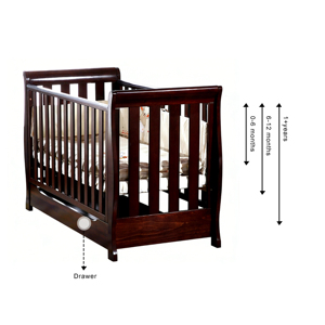 Cuna Moderna Multifuncional para Bebé, Segura y Ecológica, de Madera de Pino Sólido, para Hospital, Sala de Estar - Product Image 5