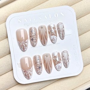 30 Piezas <span class=keywords><strong>de</strong></span> Uñas Postizas con Diseño <span class=keywords><strong>de</strong></span> Conchas Marinas en 3D, Estilo Resort, Forma <span class=keywords><strong>de</strong></span> Almendra, para el Verano, Arte <span class=keywords><strong>de</strong></span> Uñas <span class=keywords><strong>de</strong></span> Alta Gama - Product Image 5