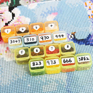 XIXI GJ-020 Diamant <span class=keywords><strong>Dessin</strong></span> Blanc Autocollant Peint À La Main Note Papier Couleur Numéro Perceuse Numéro En Forme De <span class=keywords><strong>Coeur</strong></span> Perceuse Peint À La Main - Product Image 4