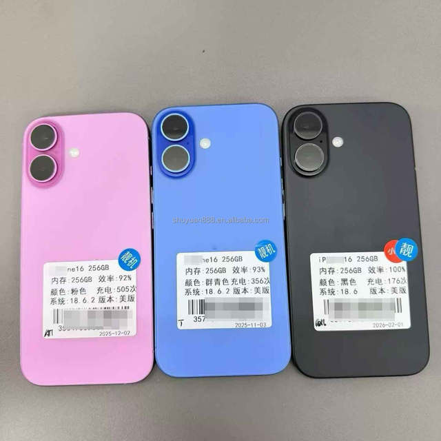 2026 Wholesale for I Phone 16 Us Version Unlocked Mobile for I Phone16 5G 6.1 Inch Ai Phones 256GB 512GB Us Version