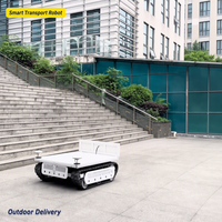 Robot de transport sur chenilles AGV, navigation magnétique, navigation laser, LiDAR, véhicule électrique autonome sans pilote