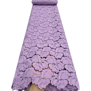 Tela de Encaje de Guipur de Lujo NI.AI, Tela de Encaje Nigeriana, Nuevo Diseño de Encaje Seco para Bodas y Fiestas - Product Image 3
