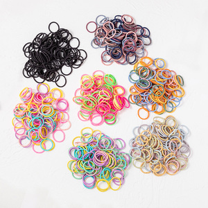 100 Cái/túi 2Mm Đường Kính 2Cm Mini Kids Dải Tóc Đàn Hồi Đuôi Ngựa Người Giữ Dây Đàn Hồi Tóc Ties Cho DIY Phụ Kiện Tóc - Product Image 1