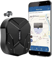 Rastreador GPS GSM 4G 2G en Tiempo Real, Mini Rastreador Inalámbrico Magnético a Prueba de Agua, Visible en PC, Aplicación Android, Montaje en Tablero, para Automóvil, Vehículo, 1 Año