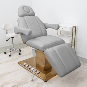Hot Sale Luxury Gold Esthetician Massage <b>Table</b> Beauty Salon Furniture Lash Bed Cosmetic Electric Spa Beauty Facial Massage Bed - Product Image 5