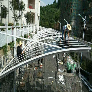 Kit de carport en aluminium facile à assembler avec des panneaux de toit en polycarbonate (protection UV) Abri de jardin imperméable à faire soi-même - Product Image 5