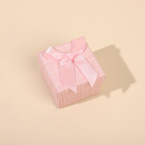 Scatole regalo di carta personalizzate di alta qualità per gioielli, bracciali, collane, anelli, disegni eleganti, coperchi superiori e inferiori con fiocchi - Product Image 3