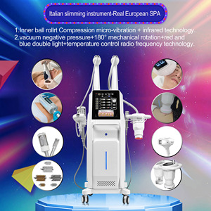 เครื่องลดไขมันด้วยระบบสุญญากาศแบบมืออาชีพ ABS Roller ปี 2026 8IN1 รูปแบบแนวตั้ง สำหรับร่างกาย ใบหน้า มือ กำจัดเซลลูไลท์ ริ้วรอยเฉพาะจุด - Product Image 1