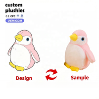 Peluche Dinosaure Kawaii, Jouet en Peluche Pingouin, Animal Antarktique Moelleux, Poupée Rembourrée, Coussin de Sommeil Doux et Confortable, Cadeau d'Anniversaire pour Enfants