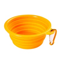 Bol pliable en Silicone pour chien, oreille unique, Portable, de voyage, vente en gros d'usine,