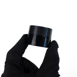 Tarro de vidrio inclinado 5G con hombro inclinado para crema, envase cosmético vacío de vidrio mate esmerilado ámbar negro - Product Image 4