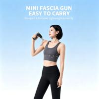Mini pistolet de massage avec 4 têtes de massage interchangeables, puissant masseur musculaire pour la relaxation, machine de massage par percussion des tissus profonds