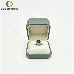 Custom Octagonal PU Leather <b>Jewelry</b> Gift Box Multi‑use Ring Pendant Earring Storage Box Jewellery <b>Packaging</b> Box - Product Image 2