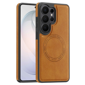 Étui de téléphone portable magnétique en cuir rétro avec surpiqûres de luxe pour <span class=keywords><strong>Samsung</strong></span> Galaxy S26 Ultra S24 FE S25 Edge A57, étui en TPU - Product Image 1