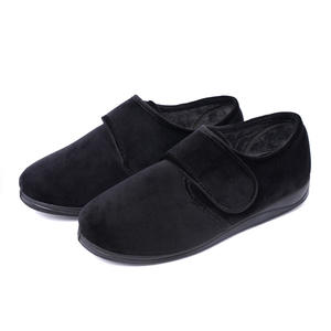 OEM kış sıcak yün üst Sneaker terlik ayarlanabilir kanca döngü ayak bileği uzunluğu slaytlar yetişkinler için kaymaz diyabetik ayakkabı - Product Image 3