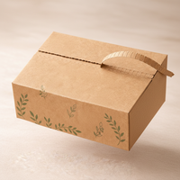 Boîte à bande détachable en papier kraft, emballage personnalisé pour l'expédition en ligne
