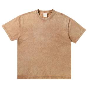 Gran oferta 2025, camisetas Vintage Unisex personalizadas de alta calidad, diseño propio, logotipo personalizado de gran tamaño, camiseta lavada con ácido de marca para hombres - Product Image 6