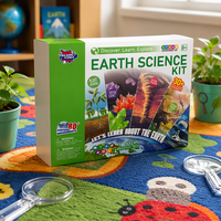 Fabricant de kits d'apprentissage ODM/OEM BIG BANG SCIENCE, kit de sciences de la Terre pour les cours STEAM à l'école, plus de 80 expériences de géologie et de nature