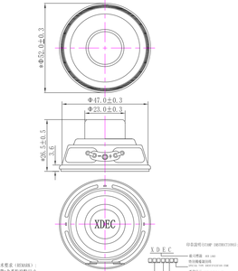 2 <span class=keywords><strong>inch</strong></span> 52mm Vòng Neodymium fullrange 5W 4ohm công suất cao loa nhỏ gọn với 6W Công suất tối đa 18kHz Dải tần số 90dB SPL - Product Image 2