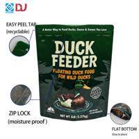 Sachet Doypack Personnalisé Imprimé pour Aliments pour Canards, Graines pour Nourrisseurs d'Oiseaux Sauvages, avec Fermeture Zip Robuste
