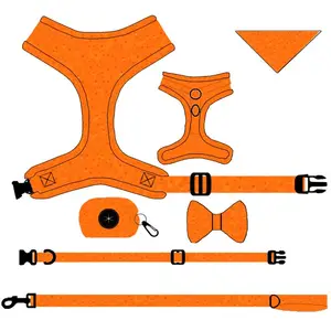 튼튼한 가죽 끈 고리 고품질 개 부속품을 가진 최신 판매 유행 내neoprene 개 마구 개를 걷게 쉬운