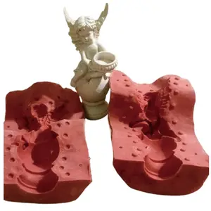 RF Molde de silicone para escultura de animais de jardim de alta qualidade, molde personalizado para produtos de escultura de animais em cores