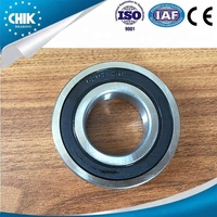 Roulement à billes à gorge profonde 6301-2RS 12*37*12mm en acier chromé GCr15, roulement fluide pour assemblages de roues de moto, direct usine