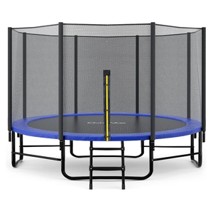 Hot <strong>Sale</strong> Outdoor Alloy Steel <strong>10ft</strong> Inground <strong>Trampoline</strong> with Safety Enclosure Net Safe &amp; Soft Gift for Boys Girls - Product Image 1