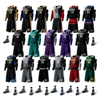 Ensemble de maillots de basket-ball personnalisés, séchage rapide, respirant, en maille polyester, vêtements de basket-ball pour jeunes, tournoi AAU, vente en gros directe d'usine