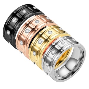 <span class=keywords><strong>Jane</strong></span> <span class=keywords><strong>Eyre</strong></span> 2021 nuevos anillos de boda de compromiso joyería diamante titanio Acero inoxidable pareja anillo - Product Image 3
