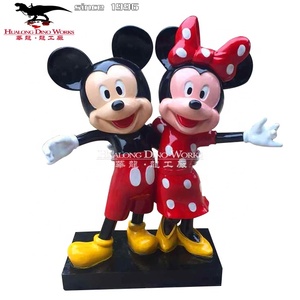 Tượng Chuột Hoạt Hình Trang Trí Vườn Công Viên Giải Trí Chất Lượng Cao Điêu Khắc Bằng Sợi Thủy Tinh Để Bán - Product Image 5